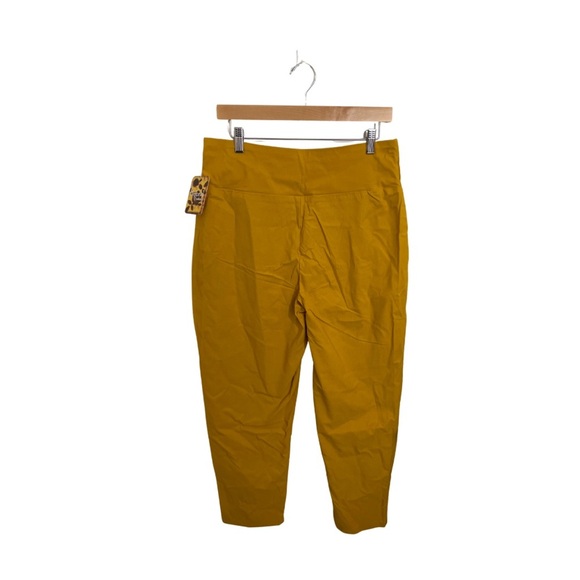 None Pants - Mustard Yellow Cropped Pants